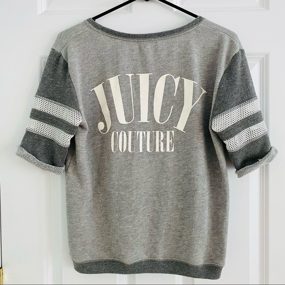 Juicy Couture Short Sleeve Ringer Style Top Small